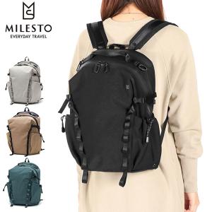 最大40%★6/5限定 ミレスト リュック MILESTO アウトドア リュックサック バックパック 防水 13インチ A4 B4 PC収納 バッグ 軽量 レディース メンズ MLS843