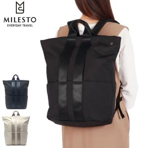 最大38%★5/23限定 ミレストリュック MILESTO STLAKT ストラクト バックパック 大きめ トートバッグ ファスナー付き 2WAY メンズ レディース 撥水 MLS569｜ギャレリア Bag&Luggage ANNEX