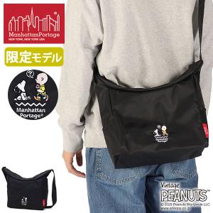 最大46%★8/27限定 日本正規品 マンハッタンポーテージ ショルダーバッグ メンズ レディース Manhattan Portage スヌーピー 小さめ B5 PEANUTS 25 MP6041PNS25