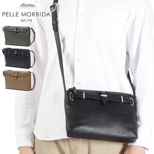 最大32%★5/26限定 Wpc傘+選べるノベルティ ペッレモルビダ ショルダーバッグ メンズ レディース PELLE MORBIDA バッグ 小さめ ブランド A5 本革 横型 MB081｜galleria-store