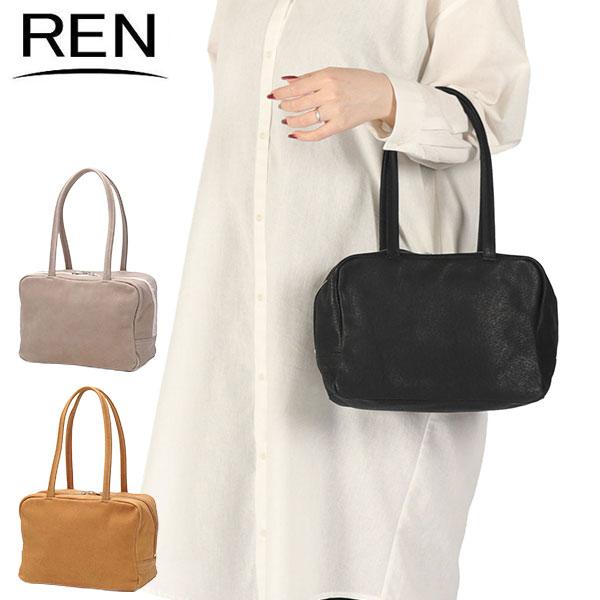 最大50%★11/5限定 REN ボストンバッグ レディース レン 小さめ ブランド レザー 革 軽...