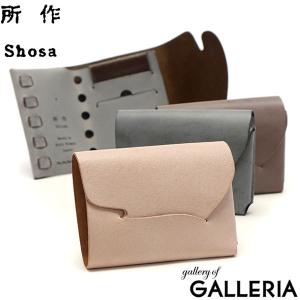 最大46%★5/21〜 所作 財布 Shosa ショサ ブライドル cp2.5 三つ折り財布 ウォレット 短財布 コンパクト 本革 レザー 小銭入れ 日本製 メンズ レディース