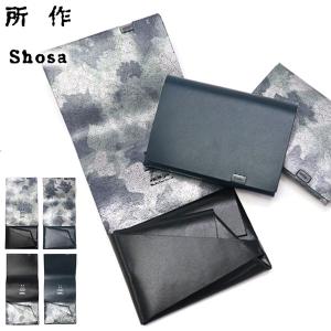 所作 財布 Shosa ショサ 睡蓮画 フローラル ショートウォレット1.0 三つ折り財布 Floral 本革 革 日本製 メンズ レディース Floral-Short1.0｜galleria-store