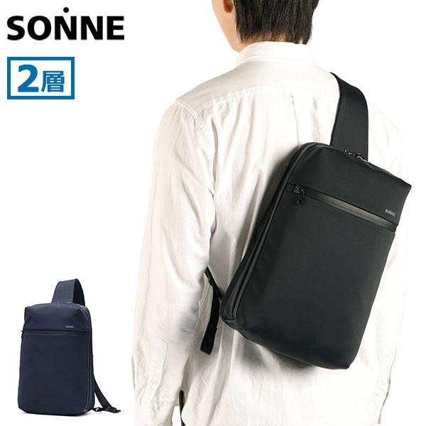 最大51%★3/13迄 ゾンネ ボディバッグ メンズ SONNE バッグ 大容量 大きめ L 縦型 ...