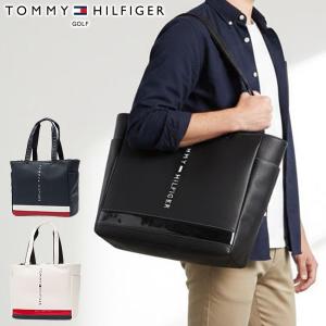最大42%★6/23迄 トミー ヒルフィガー ゴルフ トートバッグ メンズ レディース A4 B4 大きめ TOMMY HILFIGER GOLF 横 自立 合皮 FACE THMG3FB5