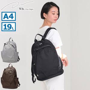 最大51%★2/11限定 ダブルアンドデイナイト リュック レディース 通学 W&amp;.Day/Night 軽量 通勤 おしゃれ きれいめ かわいい バックパック 大人 15174 wsb