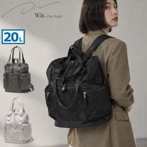 最大50%★10/25限定 ダブルアンドデイナイト トートバッグ レディース W&.Day/Night 通勤 軽量 リュック PC 2WAY A4 B4 20L アワイ 2WAYトート 20502 wsb