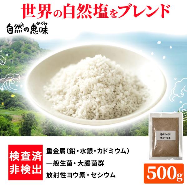 天然塩 天日塩 500g 岩塩 ヒマラヤ岩塩 【重金属（鉛・水銀・カドミウムなど）・一般生菌数・大腸...