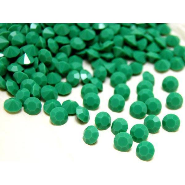 ヴィンテージ スワロフスキー art.1100 OPAQUE GREEN ss30　2 6/12gr...