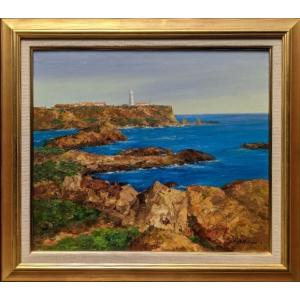 絵画 油彩 熊倉雄二「落葉」額入り F8 油絵 風景画 日本の名画 壁飾り