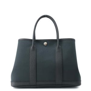 エルメス トートバッグ ガーデンパーティPM ブラック/シルバー エルメス トートバッグ ガーデンパーティPM ブラック/シルバー