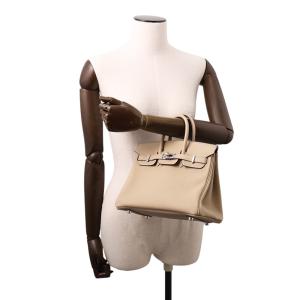 エルメス バーキン25 トレンチ/シルバー金具...の詳細画像3