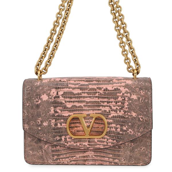 ヴァレンティノ・ガラヴァーニ チェーンショルダーバッグ ヴェイン テジュス リザード 6W2B0R1...
