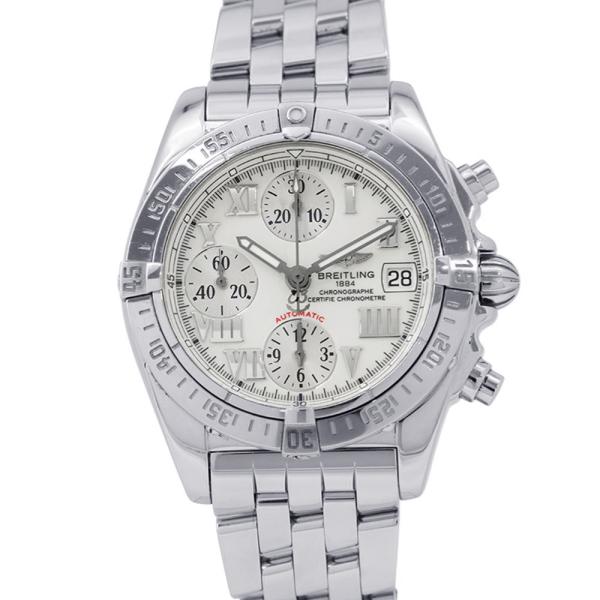 ブライトリング クロノコックピット A13358  BREITLING 腕時計 白文字盤 【安心保証...