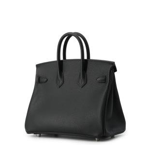エルメス バーキン25 ブラック/シルバー金具...の詳細画像1