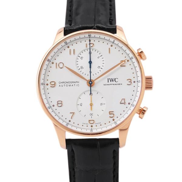 IWC ポルトギーゼ・クロノグラフ K18PG レッドゴールド IW371611 腕時計 シルバー文...