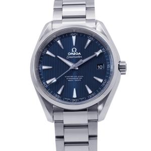 オメガ シーマスター アクアテラ マスターコーアクシャル 231.10.42.21.03.003 OMEGA 腕時計 ブルー文字盤 中古