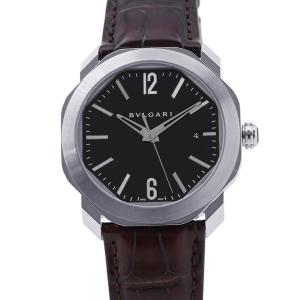 ブルガリ オクト OC41 C1SLD BVLGARI 腕時計 黒文字盤 中古
