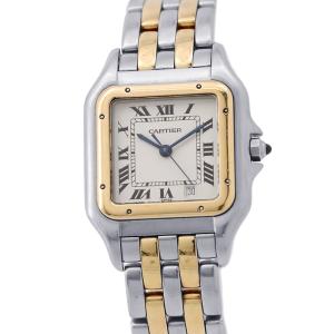 カルティエ パンテール MM 2ロウ 830832 Cartier 腕時計 アイボリー文字盤 中古