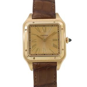 カルティエ サントス デュモン XL WGSA0111 Cartier 腕時計 ゴールド文字盤 【安心保証】