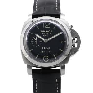 パネライ ルミノール1950 8デイズ GMT PAM00233 PANERAI 腕時計 黒文字盤 【安心保証】