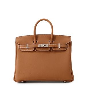 エルメス バーキン25 ゴールド/シルバー金具 トゴ G刻印 HERMES Birkin ハンドバッグ