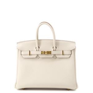 エルメス バーキン25 クレ/ゴールド金具 トゴ G刻印 HERMES Birkin ハンドバッグ