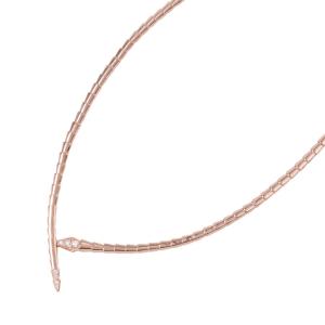 ブルガリ ネックレス セルペンティ ヴァイパー ダイヤモンド 計0.41ct K18PGピンクゴールド サイズL 357864 BVLGARI 中古 【返品保証】