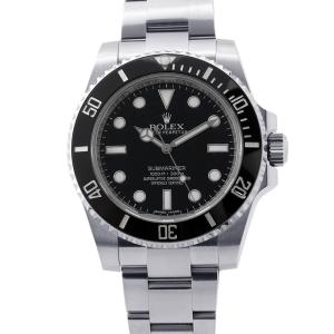 ロレックス サブマリーナ ノンデイト ランダムシリアル ルーレット 114060 ROLEX 腕時計 ウォッチ 黒文字盤 中古