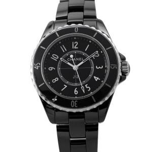 シャネル J12 H5695 CHANEL 腕時計 ウォッチ 黒文字盤 クォーツ 中古