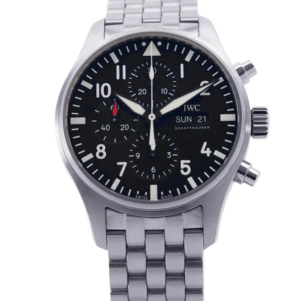 IWC パイロットウォッチ クロノグラフ IW377710 腕時計 ウォッチ 黒文字盤 【安心保証】