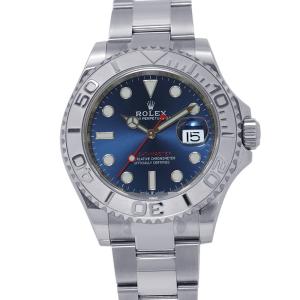 ロレックス ヨットマスター ロレジウム SS/プラチナ ランダムシリアル ルーレット 126622 ROLEX 腕時計 ブルー文字盤 中古