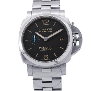 パネライ ルミノール マリーナ 1950 3デイズ オートマティック アッチャイオ PAM00722 PANERAI 腕時計 黒文字盤 中古