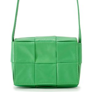 ボッテガヴェネタ ショルダーバッグ マキシイントレチャート キャンディカセット レザー BOTTEGA VENETA バッグ 中古