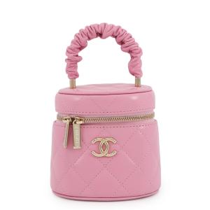 シャネル バニティバッグ ココマーク マトラッセ ラムスキン AP2730 CHANEL 化粧ポーチ コスメポーチ 【安心保証】