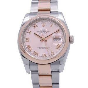 ロレックス デイトジャスト SS/K18PGピンクゴールド D番 116201 ROLEX 腕時計 ピンク文字盤 中古