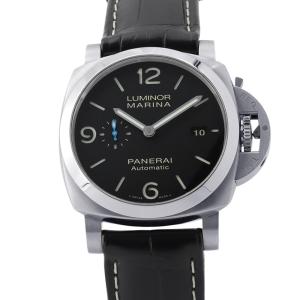 パネライ ルミノール マリーナ 1950 3デイズ オートマティック アッチャイオ PAM01312 PANERAI 腕時計 黒文字盤 【安心保証】