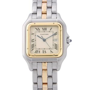 カルティエ パンテール LM 1ロウ 83083441 Cartier 腕時計 アイボリー文字盤 中古