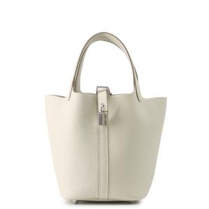 エルメス ハンドバッグ ピコタンロックPM クレ/シルバー金具 トリヨンクレマンス G刻印 HERMES トートバッグ