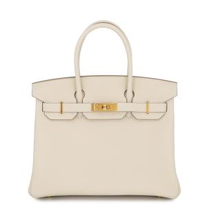 エルメス バーキン30 クレ/ゴールド金具 トゴ G刻印 HERMES Birkin ハンドバッグ