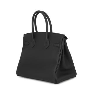 エルメス バーキン30 ブラック/シルバー金具...の詳細画像1