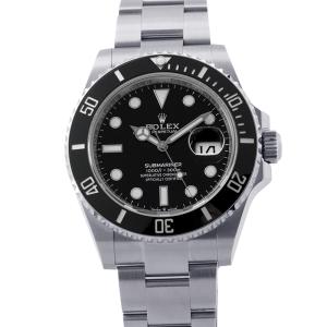 ロレックス サブマリーナ デイト ランダムシリアル ルーレット 126610LN ROLEX 腕時計 黒文字盤 中古