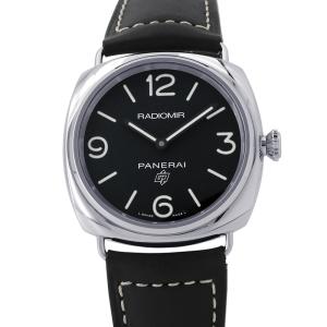 パネライ ラジオミール ベース ロゴ PAM00753 PANERAI 腕時計 黒文字盤 中古