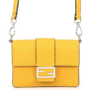 フェンディ ショルダーバッグ マイクロ フラット バゲット ショルダーポシェット レザー 7M0311 FENDI