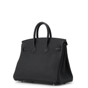 エルメス バーキン25 ブラック/シルバー金具...の詳細画像1
