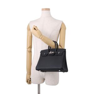 エルメス バーキン25 ブラック/シルバー金具...の詳細画像3