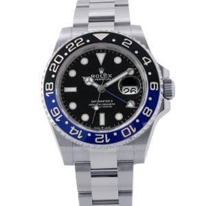 ロレックス GMTマスター2 デイト ランダムシリアル ルーレット 126710BLNR ROLEX 腕時計 黒文字盤 中古