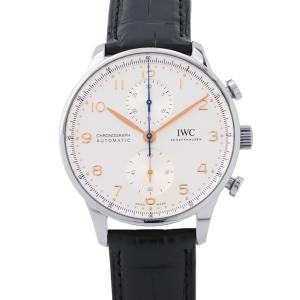IWC ポルトギーゼ クロノグラフ オートマチック IW371604 腕時計 ウォッチ シルバー文字盤 中古
