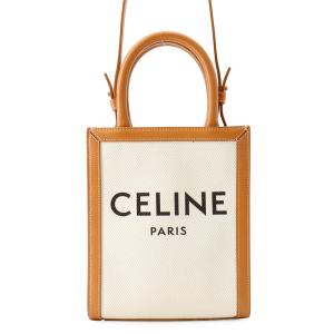 セリーヌ ハンドバッグ ミニ バーティカル カバ キャンバス レザー 193302 CELINE 2way