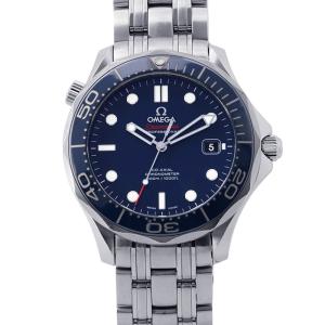 オメガ シーマスター300 コーアクシャル 212.30.41.20.03.001 OMEGA 腕時計 ブルー文字盤 中古